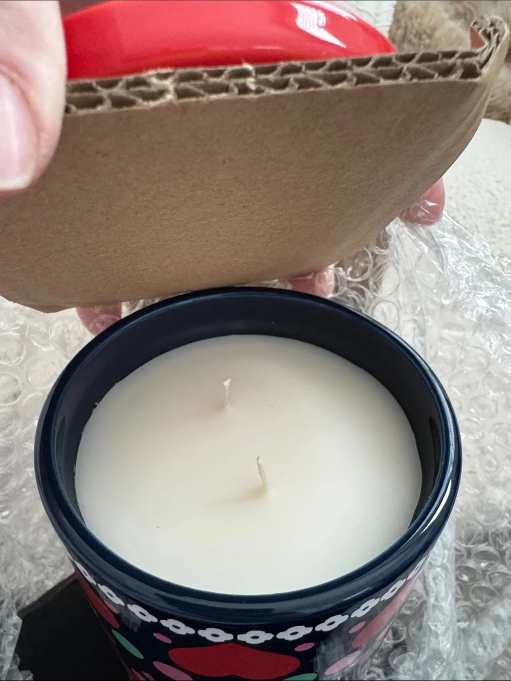 Candle‎ ⭐️Maeve floral pomegranate and sage Plum Blossom Ceramic
